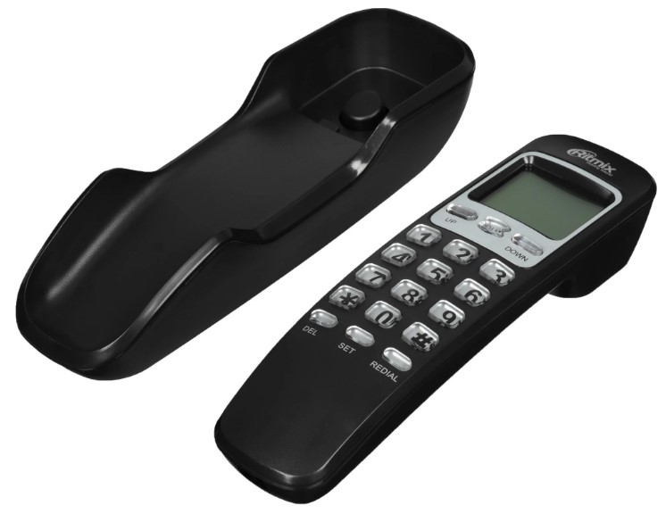 

Телефон проводной Ritmix RT-010 80002752 черный, RT-010