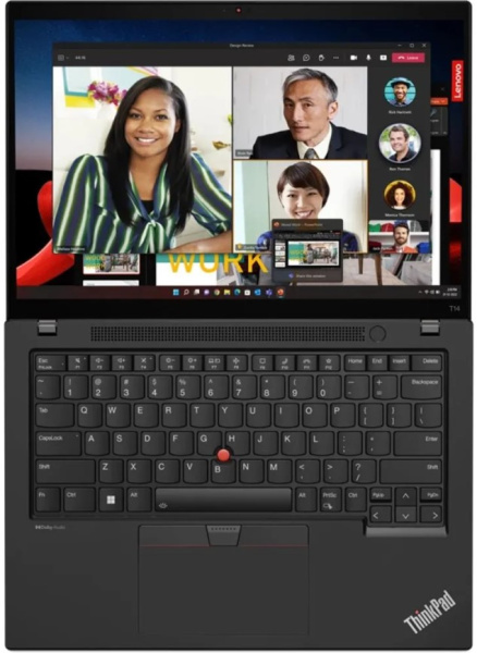 фото Ноутбук  Lenovo ThinkPad T14 Gen 4 в Красноярске 14 ", Core i7, 16 Гб RAM, 512 Гб SSD, Iris Xe Graphics, Черный