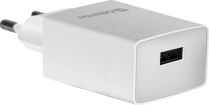 

Зарядное устройство сетевое Defender EPA-10 83549 1xUSB, 5V/2.1А, белый, пакет, EPA-10