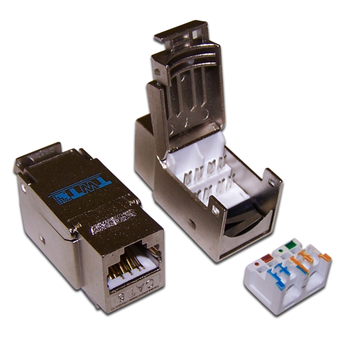 

Модуль TWT TWT-OK45STP180/6 Keystone RJ45, Cat.6, STP, 180 градусов, TWT-OK45STP180/6