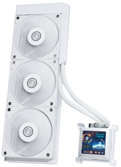 

Система охлаждения жидкостная Lian Li HydroShift LCD 360S G89.GHSLCD36SW.00 LGA1700/1800/AM4/AM5 (3*120mm, 200-2500rpm, 73.14CFM, 29.8dBa), HydroShift LCD 360S