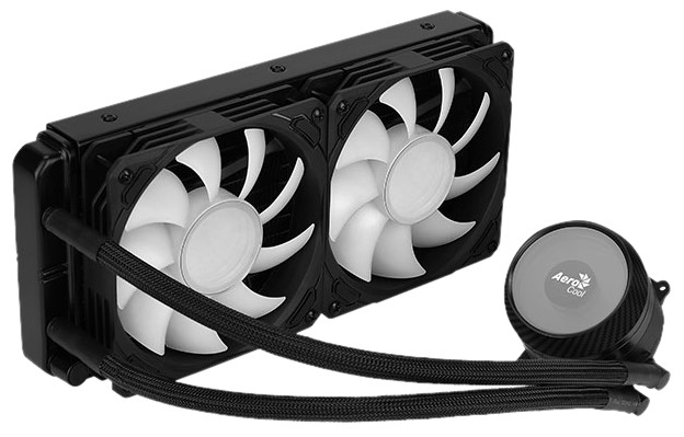 

Система охлаждения жидкостная AeroCool Mirage L240 BK 4710562755992 LGA2066/2011/1200/115x/775/AM4/AM3+/AM3/AM2+/AM2/FM2/FM1 (Al+Cu, 2*120mm, 600-1800, Mirage L240 BK