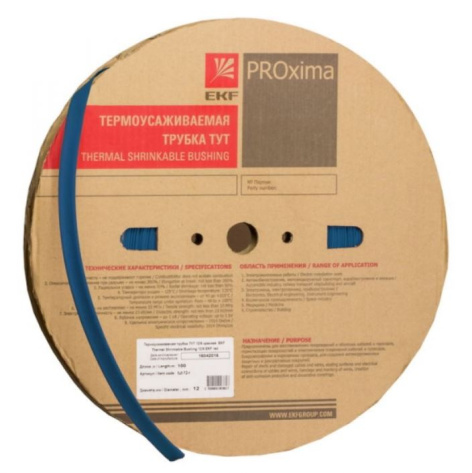 Изображение товара Термоусаживаемая трубка EKF tut 20 g с коэффициентом усадки 2:1, синий, 1 м