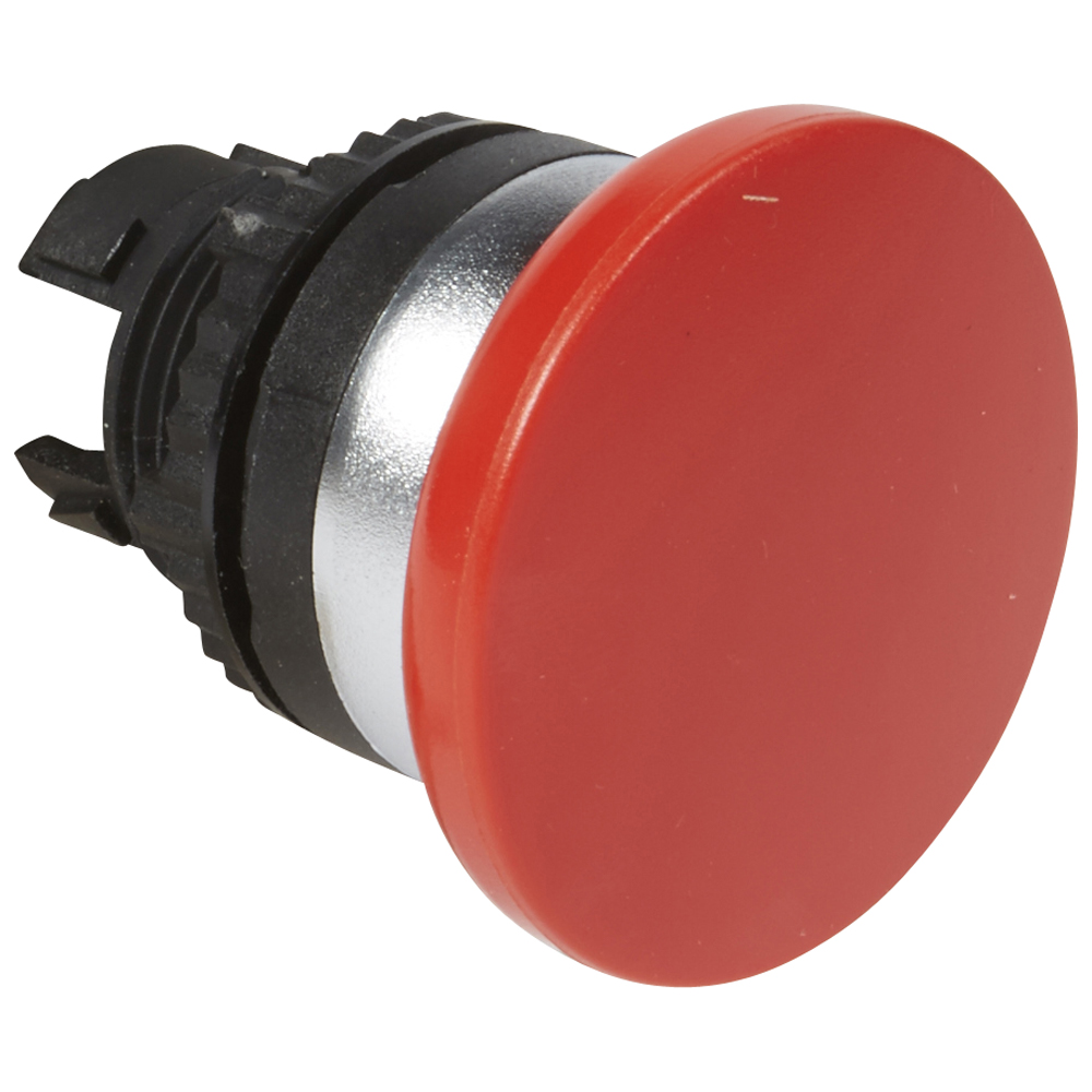 

Кнопка Legrand 023834 Osmoz - с пружинным возвратом D40, для комплектации, с грибовидным толкателем, без подсветки, красный, 023834