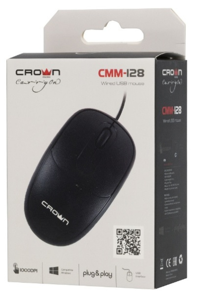 фото Мышь  Crown CMM-128 OEM в Самаре
