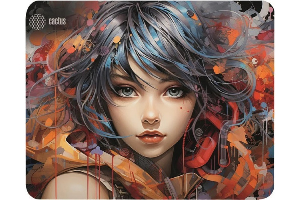 Изображение товара Коврик для мыши CACTUS Girl XL 400x300 мм без подсветки