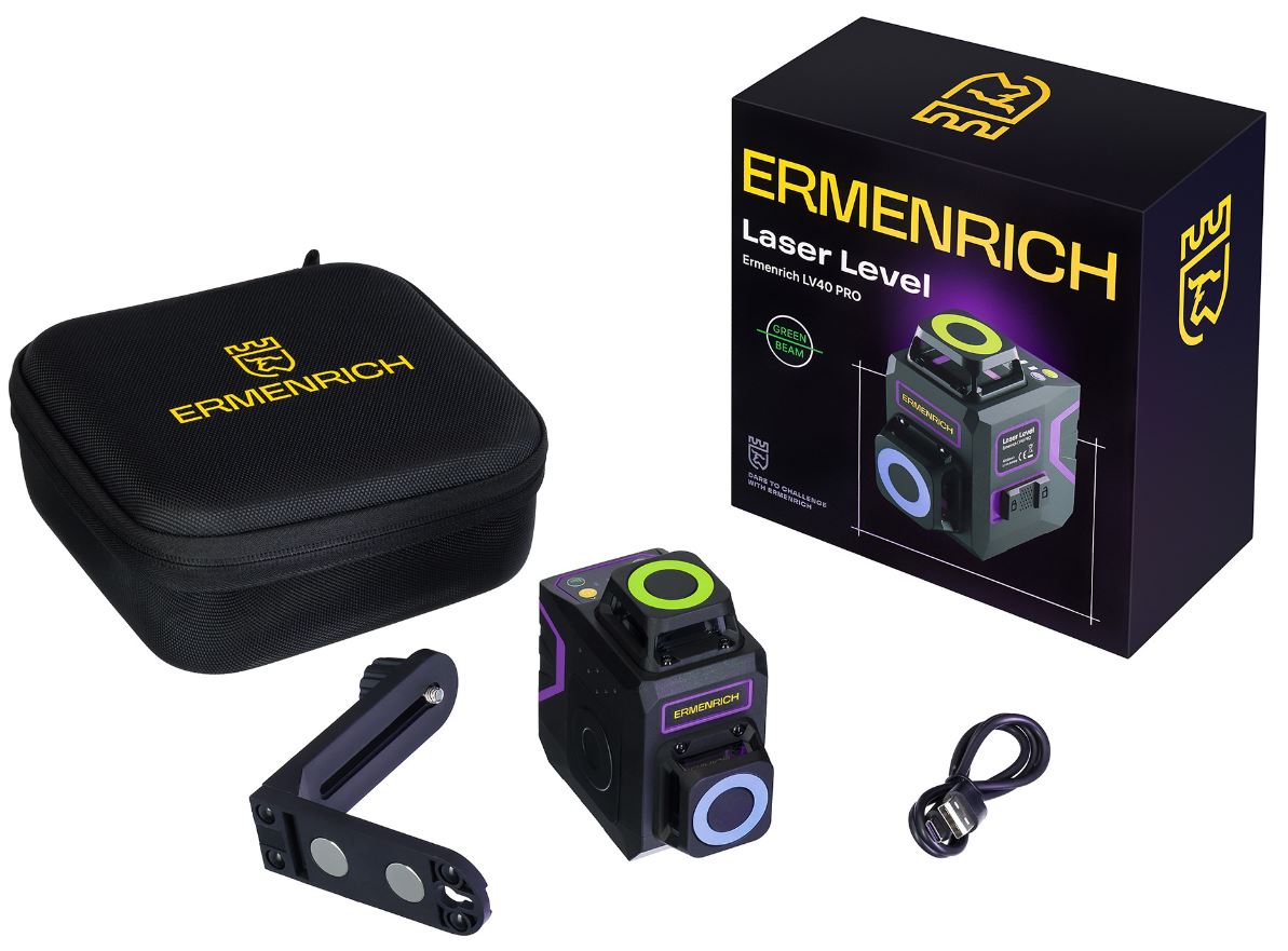 

Уровень лазерный Ermenrich 84633 PRO LV40, 84633