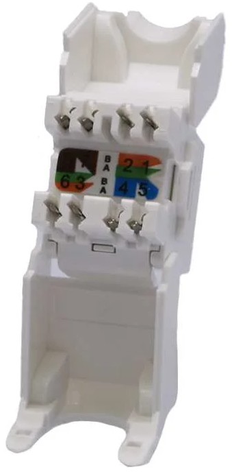 

Модуль SUPRLAN 10-0342-1 информационный KeystoneRJ45 1 кат.6 UTP белый, 10-0342-1