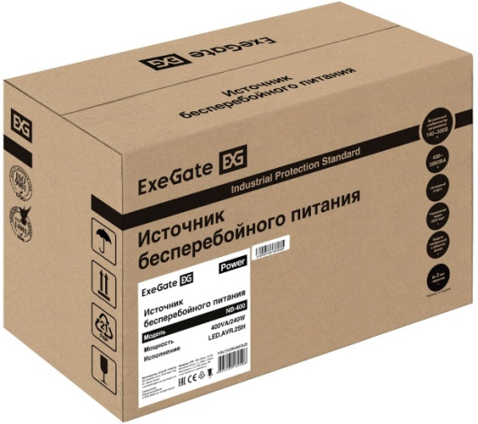 фото Источник бесперебойного питания  Exegate Power NB-400.LED.AVR.2SH в Санкт-Петербургe
