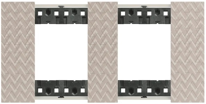 

Рамка BTicino KA4802M2MM LIVING NOW 2 поста (2+2 модуля). Цвет "Оптик", KA4802M2MM