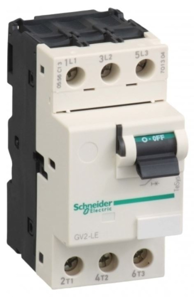 Изображение товара Автоматический выключатель Schneider Electric GV2LE07 Трехполюсный 690 В