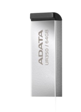 

Накопитель USB 3.2 64GB ADATA UR350-64G-RSR/BK UR350 metal black, UR350-64G-RSR/BK