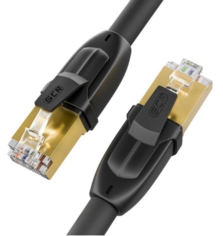 

Кабель патч-корд FTP 7 кат. 0.15м GCR GCR-52979 RJ45, CU, 28 AWG, литой, прямой , черный, экранированные коннекторы, GCR-52979