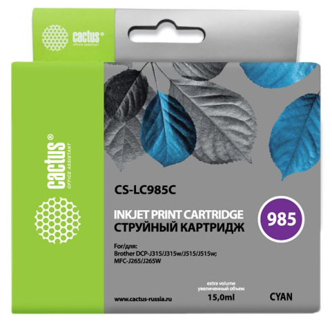 фото Картридж  Cactus CS-LC985C в Казани
