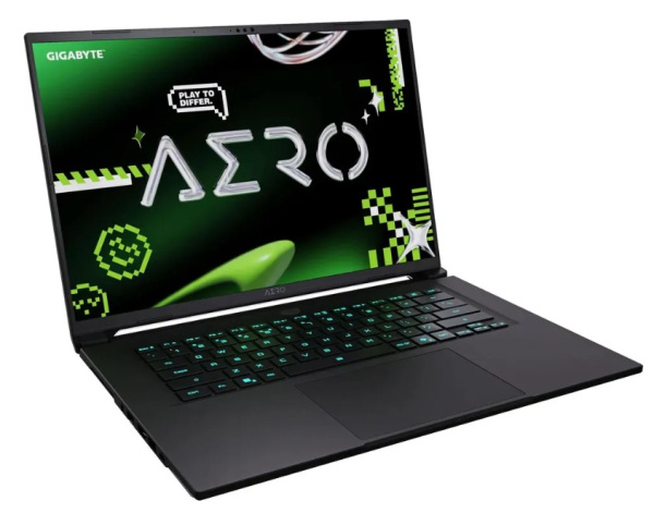 фото Ноутбук GIGABYTE Aero X16 16" (AMD Ryzen AI 300, 16Гб DDR5, SSD 1 Тб, GeForce RTX 5070, Без ОС) Серебристый [1WH93KZC94DD]