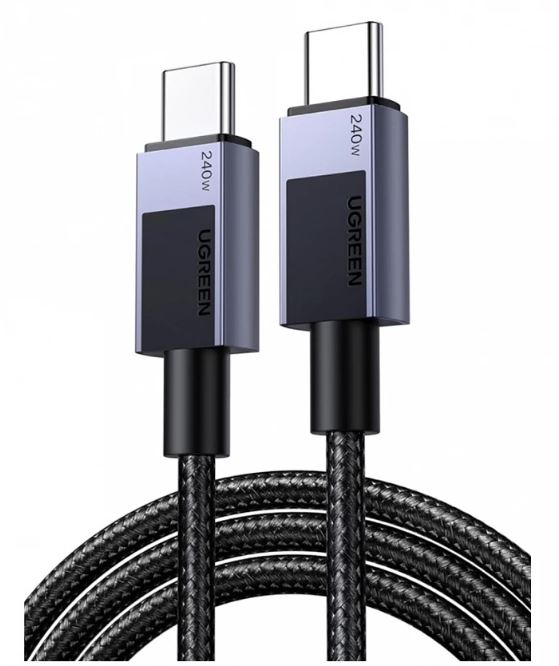 

Кабель интерфейсный UGREEN L513 45068_ Type C 2.0 Male To Type C 2.0 Male Charging&Data (240W Max). Длина: 2м. Цвет: черный, L513