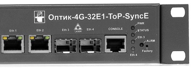 

Мультиплексор-коммутатор НПО Телеком Оптик-4G-32E1-ToP TDMoP, 32 потока E1, 2хRJ45-10/100/1000, 2 слота для SFP, размеры 1U, 19", среда передачи Gb Et, Оптик-4G-32E1-ToP