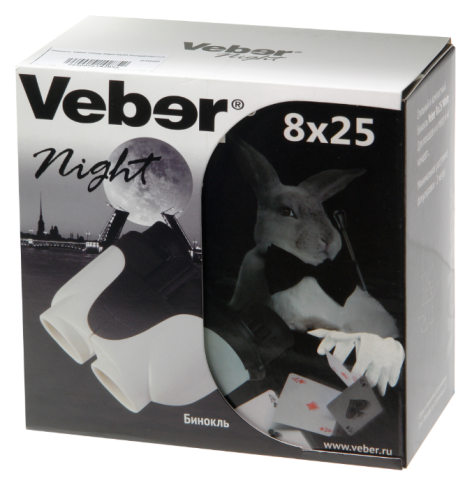 фото Бинокль  Veber White Night 8x25 в Краснодаре