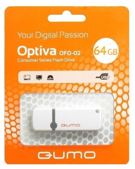 фото Накопитель USB 2.0 16GB Qumo QM16GUD-OP2-white в Самаре