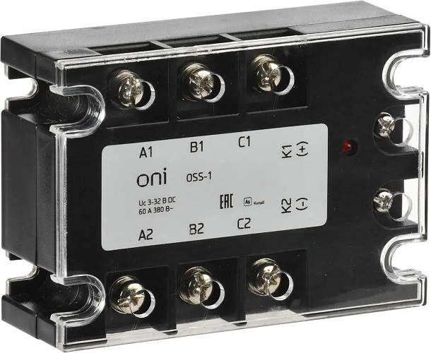 

Реле IEK OSS-1-3-60-B твердотельное Oni OSS-1 трехф. 380В, OSS-1-3-60-B