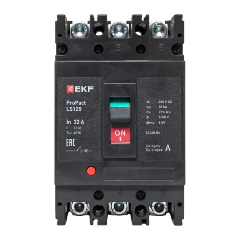 фото Автоматический выключатель в литом корпусе  EKF mccb-125-18-3-32-ls в Уфе