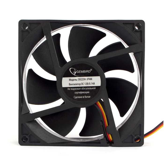 

Вентилятор для корпуса Gembird S9225H-3P4M 92x92x25мм, тихий, 3 pin/4pin Molex, провод 30 см, S9225H-3P4M