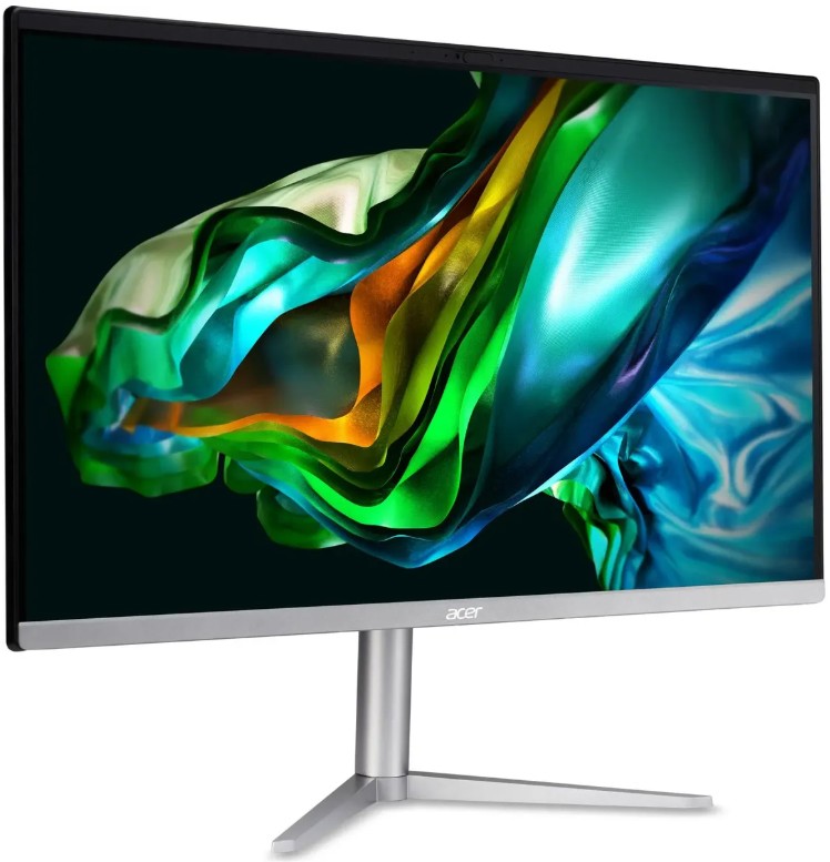 

Моноблок 23.8'' Acer Aspire C24-1300 DQ.BKRCD.007 Ryzen 3 7320U/8GB/512GB/1920x1080/kbd/mouse/GbitEth/WiFi/BT/cam/Win11Home/black, Aspire C24-1300