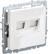 фото Розетка компьютерная IEK BR-K20-2-K01