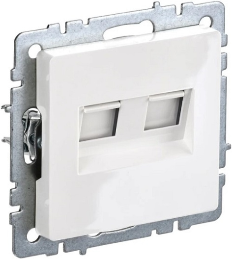 фото Розетка компьютерная двойная IEK BR-K20-2-K01 в Красноярске
