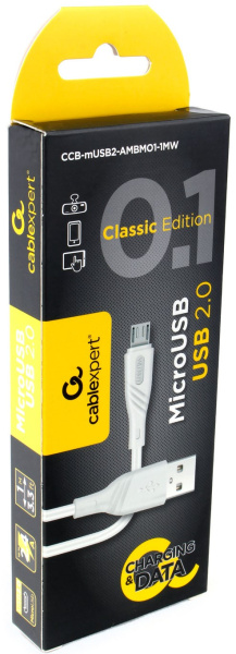 фото Кабель интерфейсный USB 2.0 Cablexpert CCB-mUSB2-AMBMO1-1MW в Ростове-на-Дону