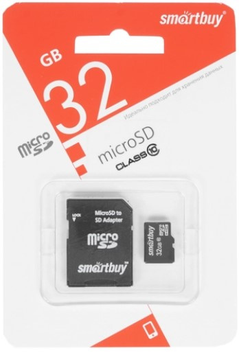 фото Карта памяти MicroSDHC 32GB SmartBuy SB32GBSDCL10-01LE в Челябинске