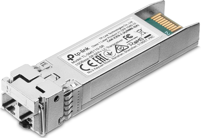 

Модуль SFP+ TP-LINK TL-SM5110-SR 10G SFP+ Module, LC connector, 50/125um or 62.5/125um Multi-mode, 850nm wavelength, distance up to 300m., TL-SM5110-SR