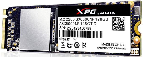 фото Накопитель SSD M.2 2280 ADATA ASX6000NP-128GT-C