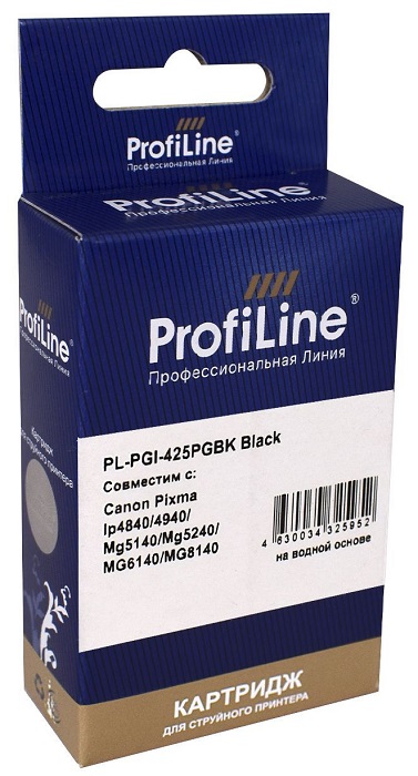 

Картридж ProfiLine PL_PGI-425PGBK_BK струйный для принтеров Canon Pixma IP4840/IP4940/MG5140/MG6140/MG6240/MG8140/MG8240/iX6540/MX714/MX884/MX894 с че, PL_PGI-425PGBK_BK
