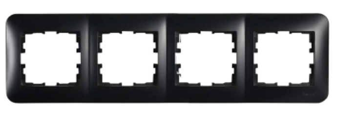 

Рамка Lezard 708-4200-149 Karina Life 4-м горизонт. черн. бархат, 708-4200-149