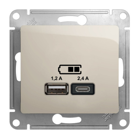 Изображение товара Встроенная USB розетка Systeme Electric GSL000939 2 USB порта