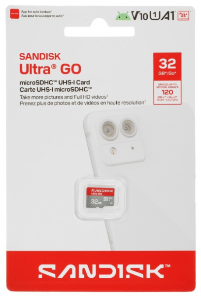 фото Карта памяти MicroSDHC 32Gb SanDisk Ultra GO в Екатеринбурге
