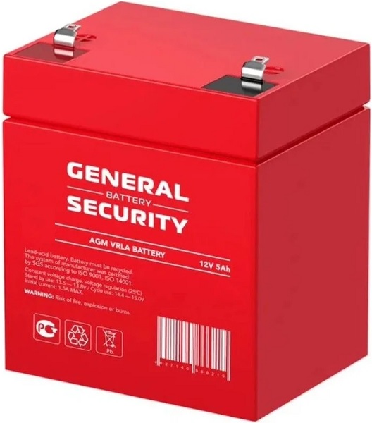 

Аккумулятор General Security GS5-12 F2, GS5-12 F2
