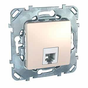 

Розетка Schneider Electric MGU5.492.25ZD Unica беж телефонная 1хrj11 (4 конт), MGU5.492.25ZD