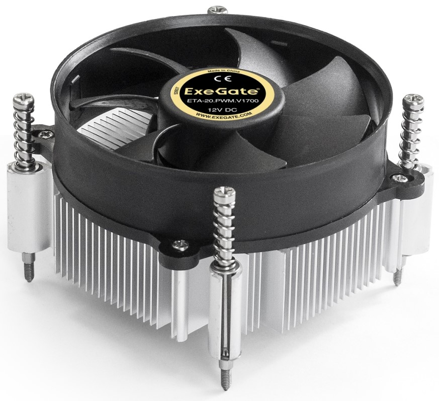 

Кулер Exegate ETA-20.PWM.V1700 EX292655RUS LGA1150/1151/1155/1156/1200/1700 (Al, fan 95mm, 1200-2600rpm, 4pin, 17-23.5dBA, TDP 100W) color box, ETA-20.PWM.V1700