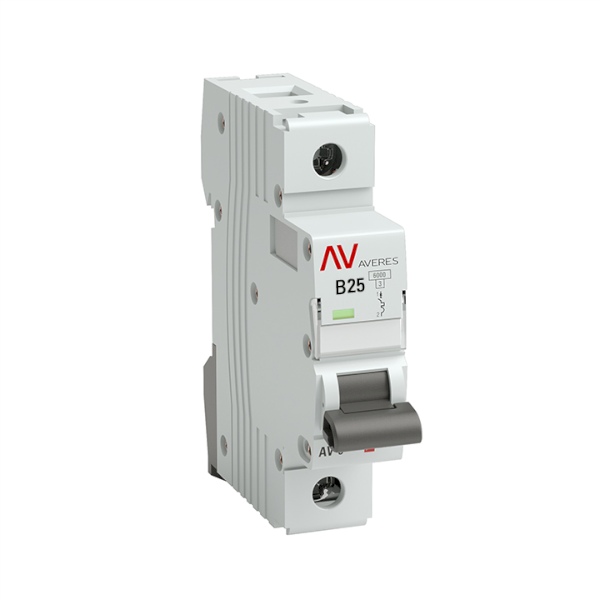 

Автоматический выключатель EKF mcb10-1-25B-av AV-10 1P 25A (B) 10kA AVERES, mcb10-1-25B-av