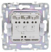 фото Выключатель трехклавишный IEK SK-V30-0-10-K02