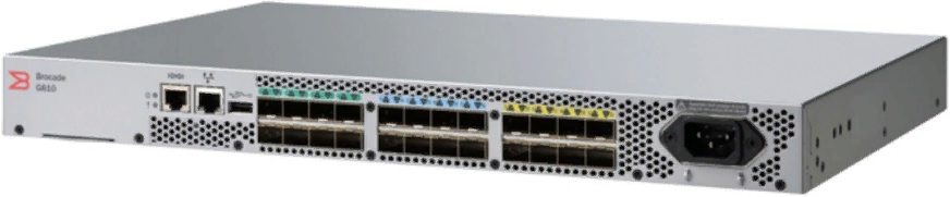 

Коммутатор Brocade G610 24x32G ports Fibre Channel Switch, 24-port licensed, 24x32Gb SFP28 transceivers, G610