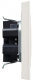фото Розетка двухместная без заземления в сборе IEK BR-R23-10-K36-F в Казани