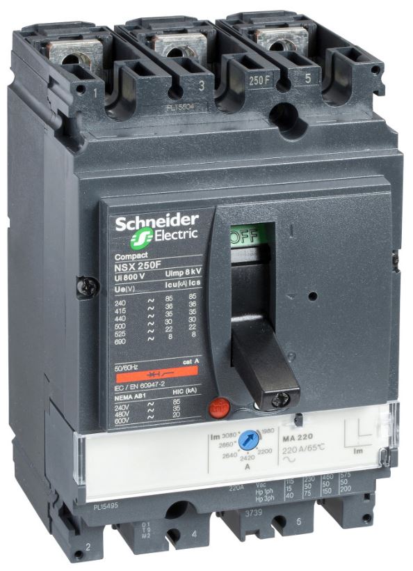 

Автоматический выключатель Schneider Electric LV431752 Compact NSX 250N MA220 3P 3Т, LV431752