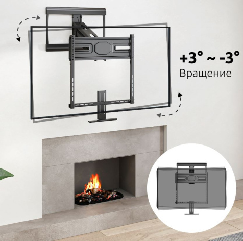фото Кронштейн настенный UNITEKI FMG33FIREPLACE