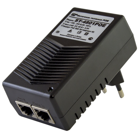 Изображение товара Источник питания Space Technology ST-4801 POE 48В 0,5A