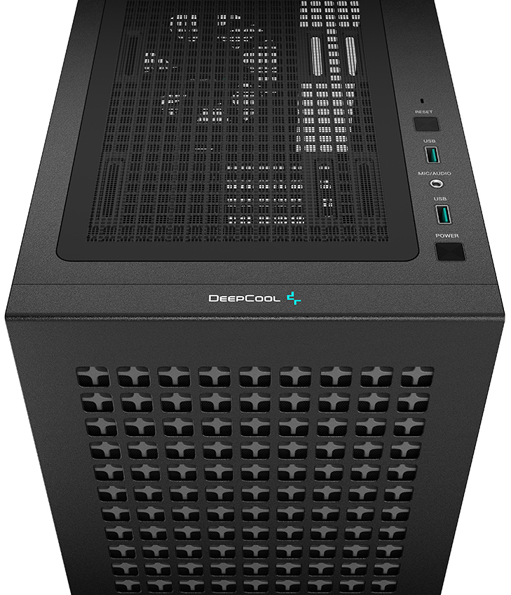 

Корпус mATX Deepcool CH370 черный, без БП, боковое окно закаленное стекло, 2*USB 3.0, audio, CH370