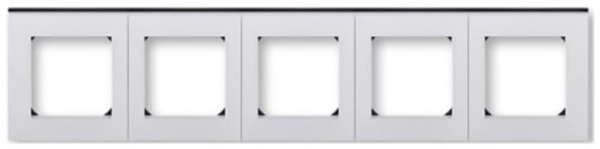 Изображение товара Рамка ABB 2CHH015050A6070 для розеток 5 постов