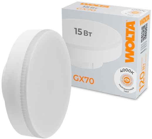 фото Лампа светодиодная WOLTA WSTD-GX-15W4KGX70 в Омске